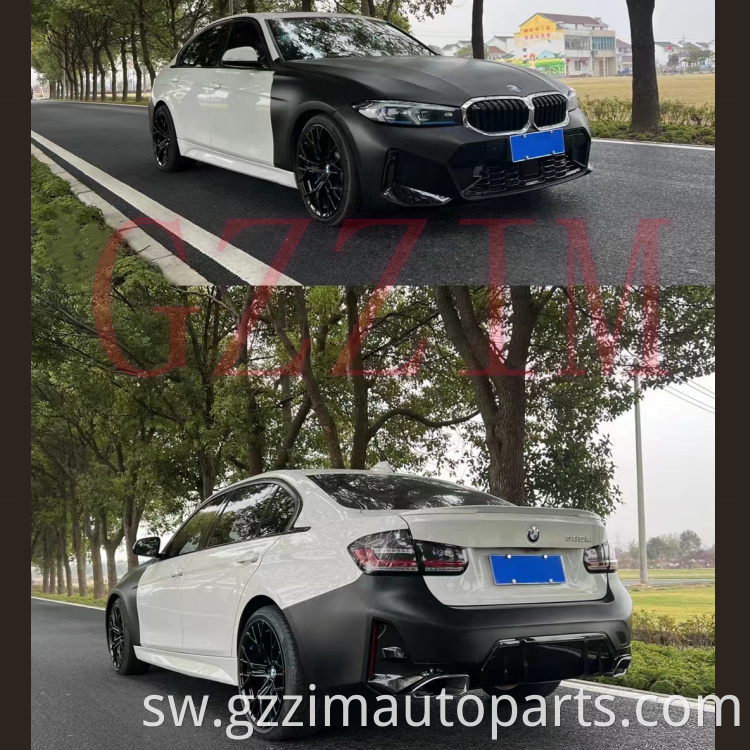 Mbele bumper grille bodykit zamani kwa bodykit mpya kwa bmw f30 3 mfululizo sasisho kwa g20 lcim-tech kuangalia